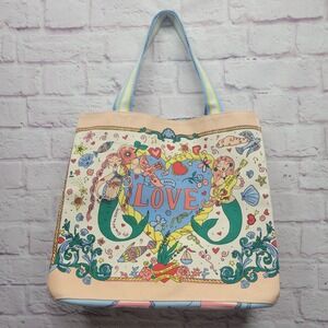 NEW Brighton Fashionista Mermaid Tote Sirens Song Nautical Canvas Bag 15x14